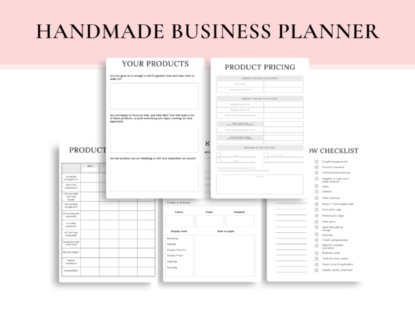 Handmade Business Planner