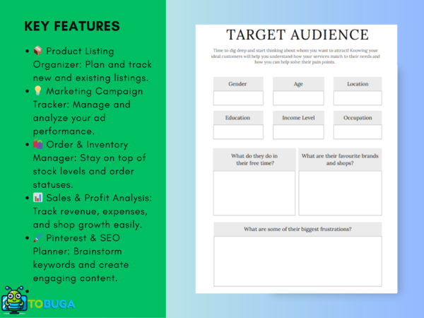 Etsy Shop Planner