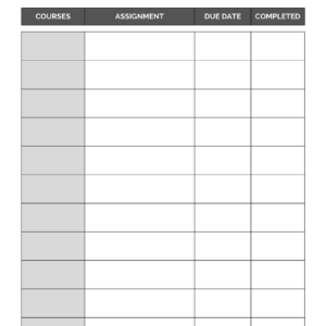 Assignment Tracker