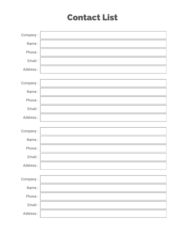 Contact List