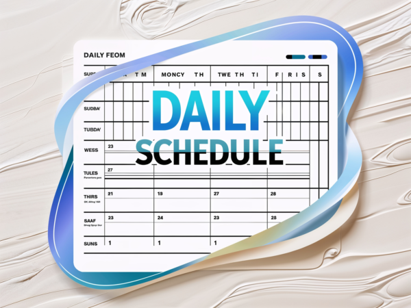 Daily schedule