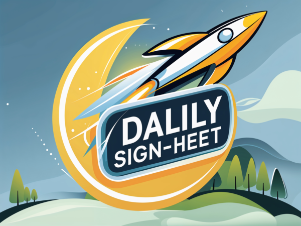 Daily sign-in sheet