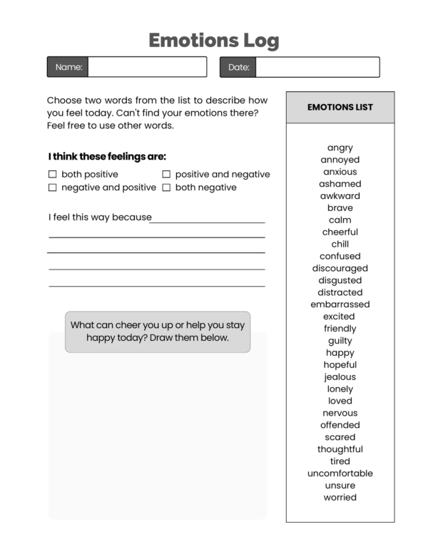Emotions Log