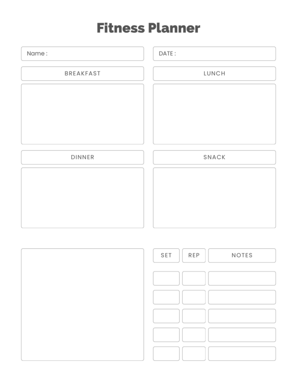 Fitness Planner