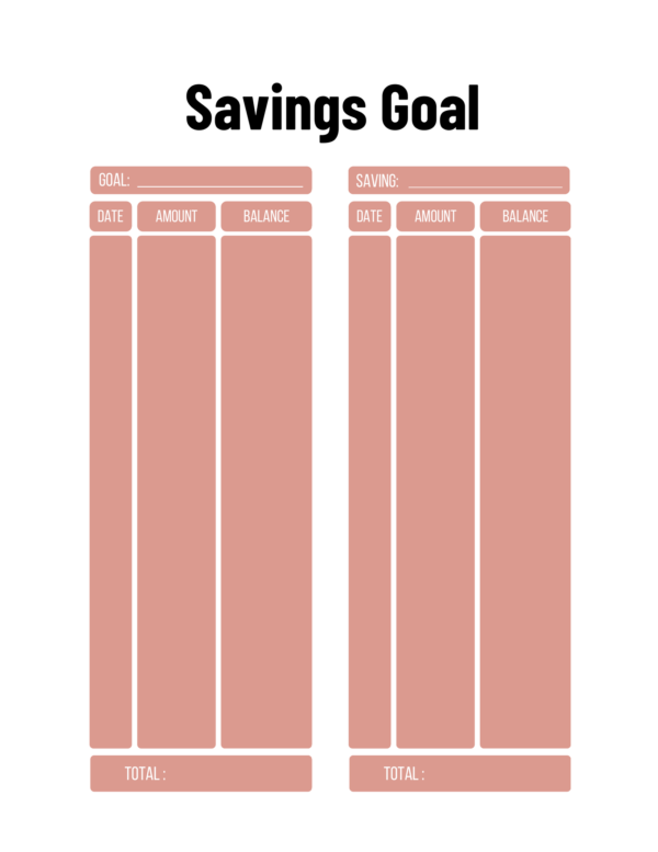Goal Planner Colorful