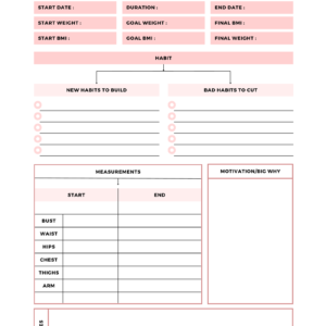 Goal Planner Colorful