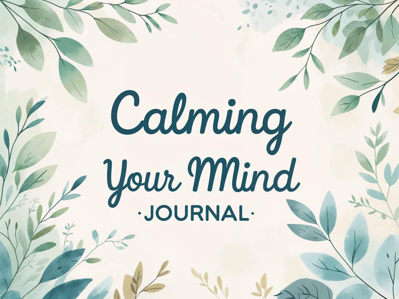 Calming Your Mind Journal