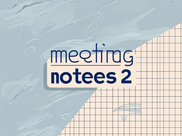 Meeting Notes 2