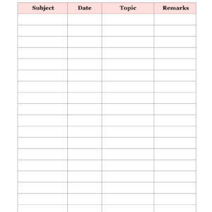 Teacher Planner