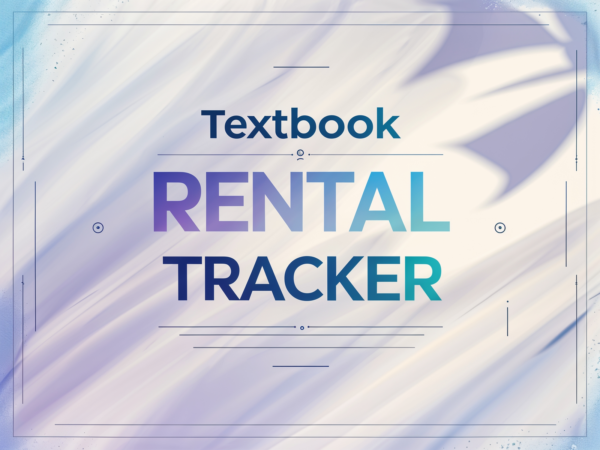 Textbook Rental Tracker