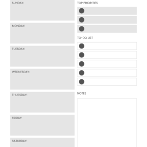 Weekly Planner
