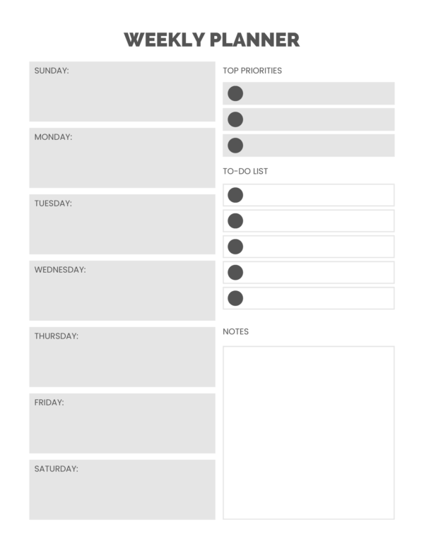 Weekly Planner