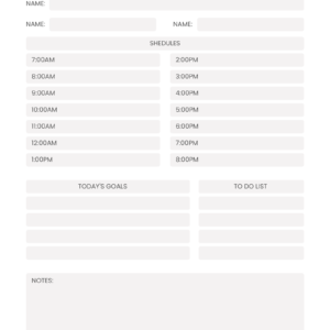 Work Schedule